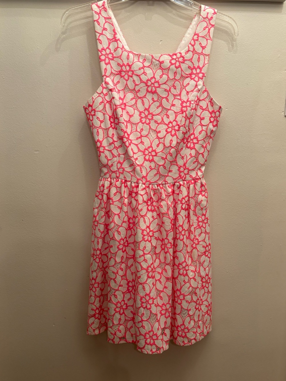 💗Lily Pulitzer -fiesta pink lace dress- size 0🌺